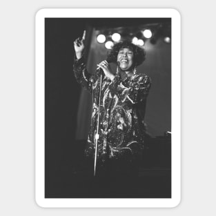 Roberta Flack BW Photograph Sticker